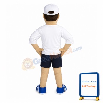 Healthy Running Man Mascot Costume
