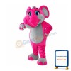 Friendly Lightweight Pink Elephant Mascot Costume