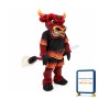 Power Red Bull Mascot Costume