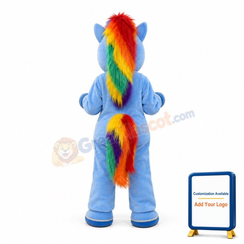Rainbow Pony Mascot Costume