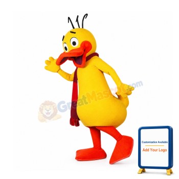 Happy Lightweight Yellow Duck Mascot Costume