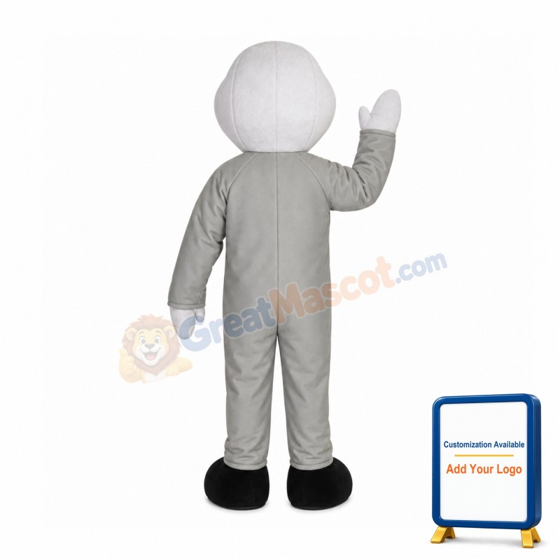Happy Grey Alien Mascot Costume
