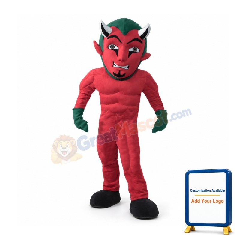 Halloween Red Devil Mascot Costume