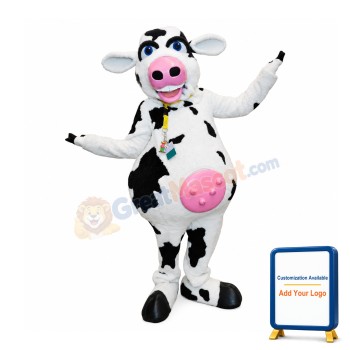 Lovely Lightweight Cow Mascot Costume