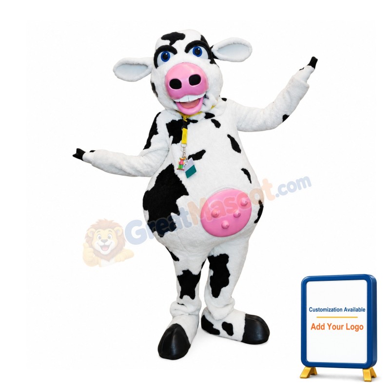 Lovely Lightweight Cow Mascot Costume