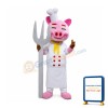 Pig Chef Mascot Costume