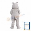 Professional Grey Bulldog Mascot Costume