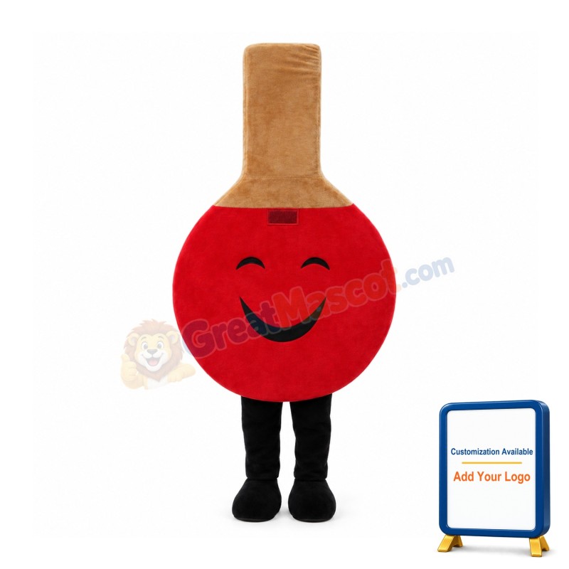 Ping Pong Paddle Mascot Costume
