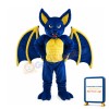 Fierce Blue Bat Mascot Costume