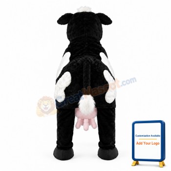 Lovely Black & White Horse Mascot Costume