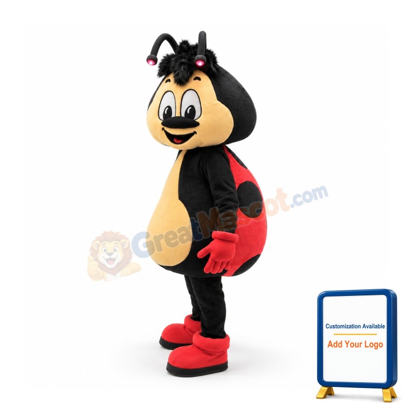Friendly Ladybug Mascot Costume