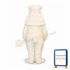 Friendly White Polar Bear Mascot Costume