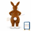Happy Lightweight Brown Rabbit Mascot Costume