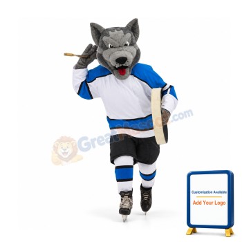 Fierce College Wolf Mascot Costume