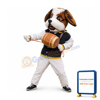 Saint Bernard Dog Mascot Costume