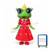 Friendly Female Frog Mascot Costume
