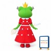 Friendly Female Frog Mascot Costume