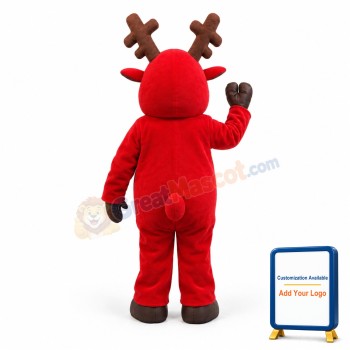 Lovely Red Deer Mascot Costume