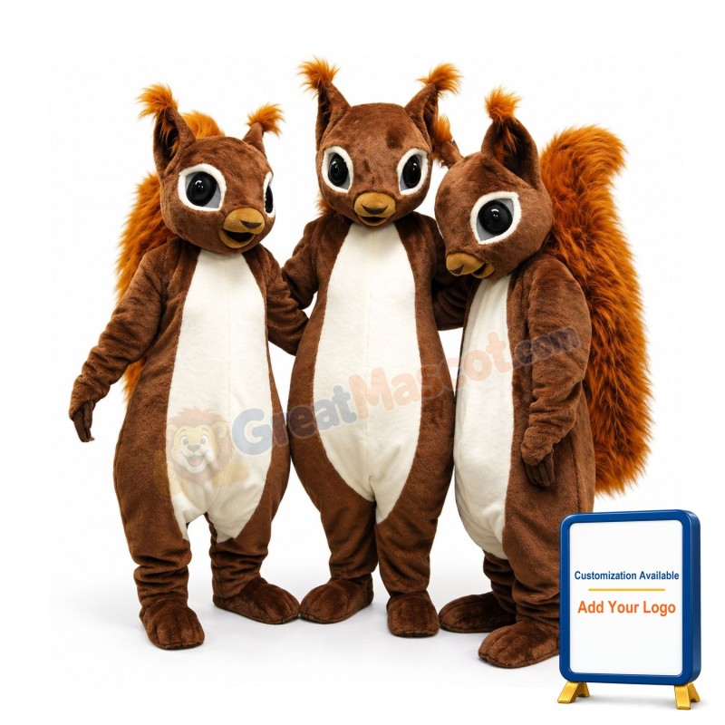 Lovely Single Squirrel Mascot Costume