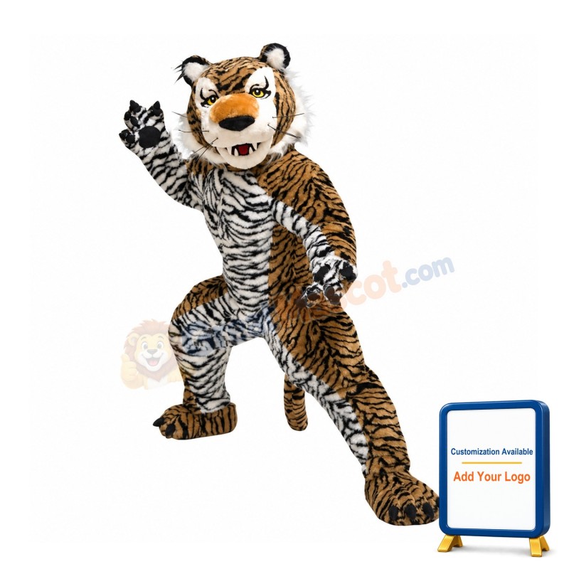 Toothy Tiger Mascot Costume