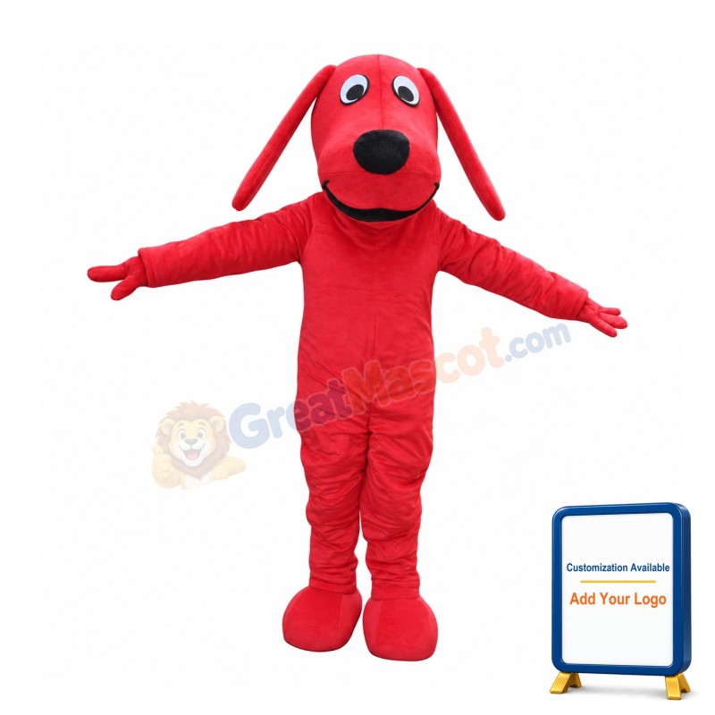 Clifford The Big Red plush Dog Mascot Costume
