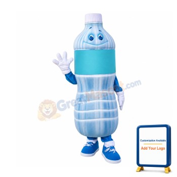 Mineral Water Bottle Mascot Costume