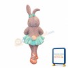 Dancing Grey Rabbit Mascot Costume