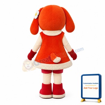 Little Cute Female Sheep Mascot Costume