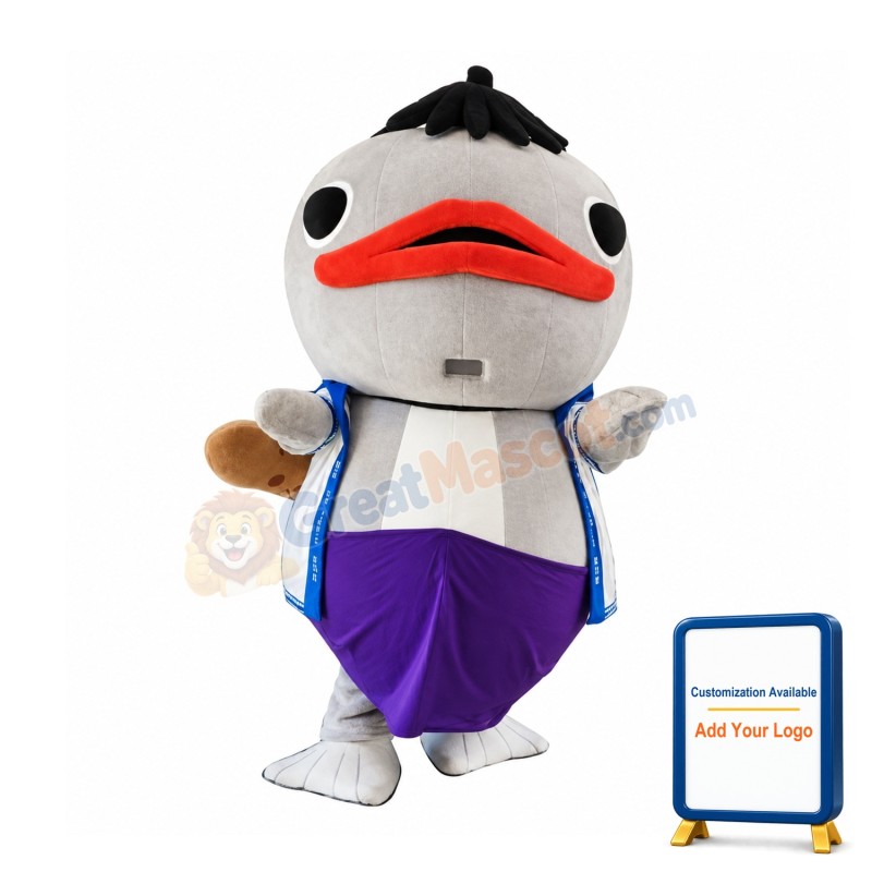 Big Head Fish Mascot Costume