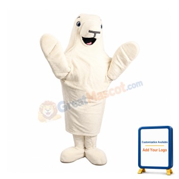 White Sea Lion Mascot Costume