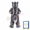 Grey & White Wolf Mascot Costume