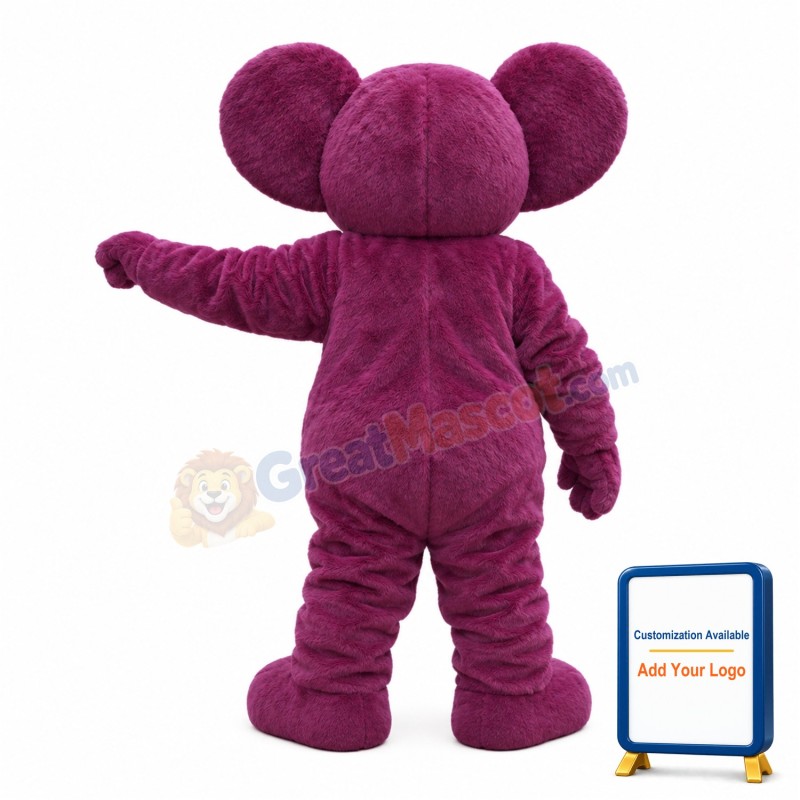 Purple Koala Mascot Costume