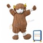 Happy Brown Sheep Mascot Costume