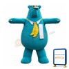 Little Blue Bear Mascot Costume