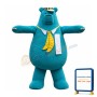 Little Blue Bear Mascot Costume