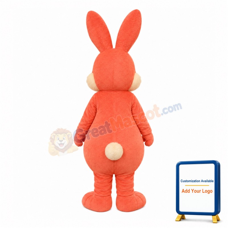 Lovely Pink Rabbit Mascot Costume