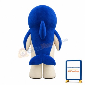 Little Blue Dolphin Mascot Costume