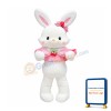 Lovely Pink White Rabbit Mascot Costume