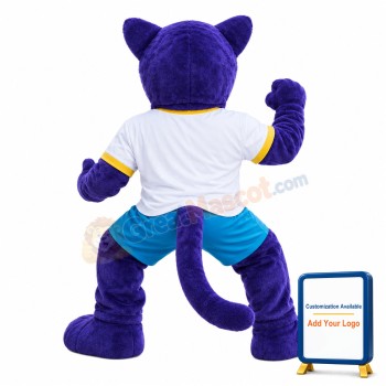 Purple Leopard Mascot Costume