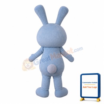 Blue Cute Rabbit Mascot Costume