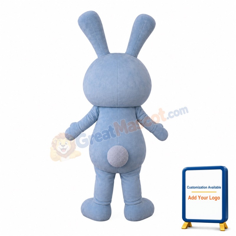 Blue Cute Rabbit Mascot Costume