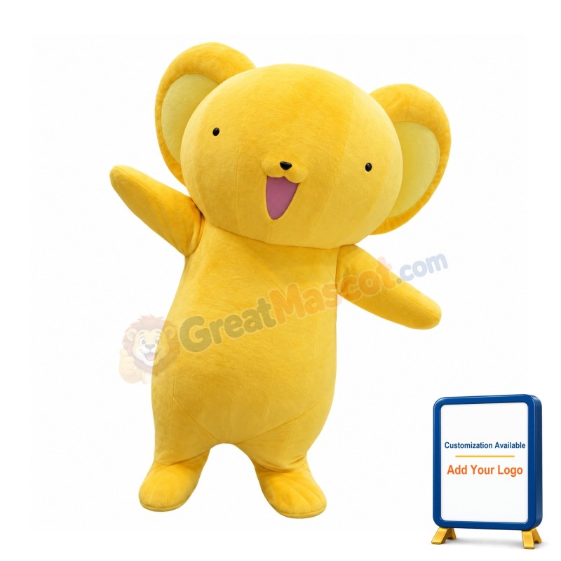 Yellow Koala Mascot Costume