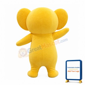 Yellow Koala Mascot Costume