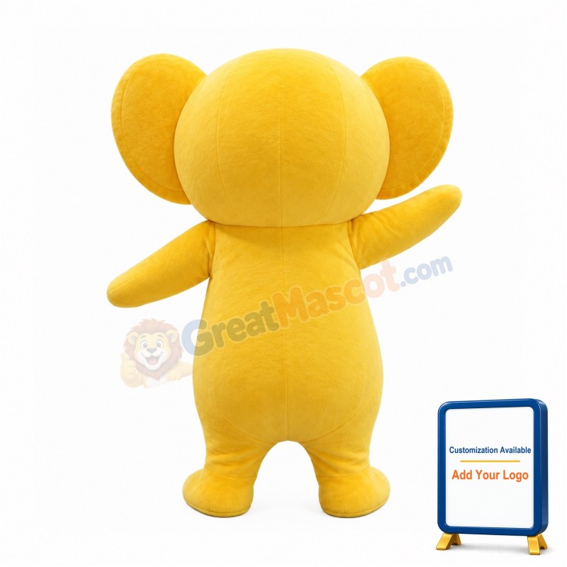 Yellow Koala Mascot Costume
