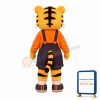 Happy Lightweight Cartoon Tiger Mascot Costume