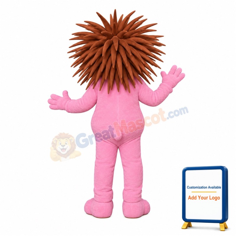 Pink Hedgehog Mascot Costume