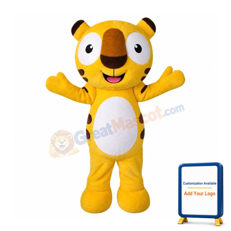 Happy Tiger Mascot Costume