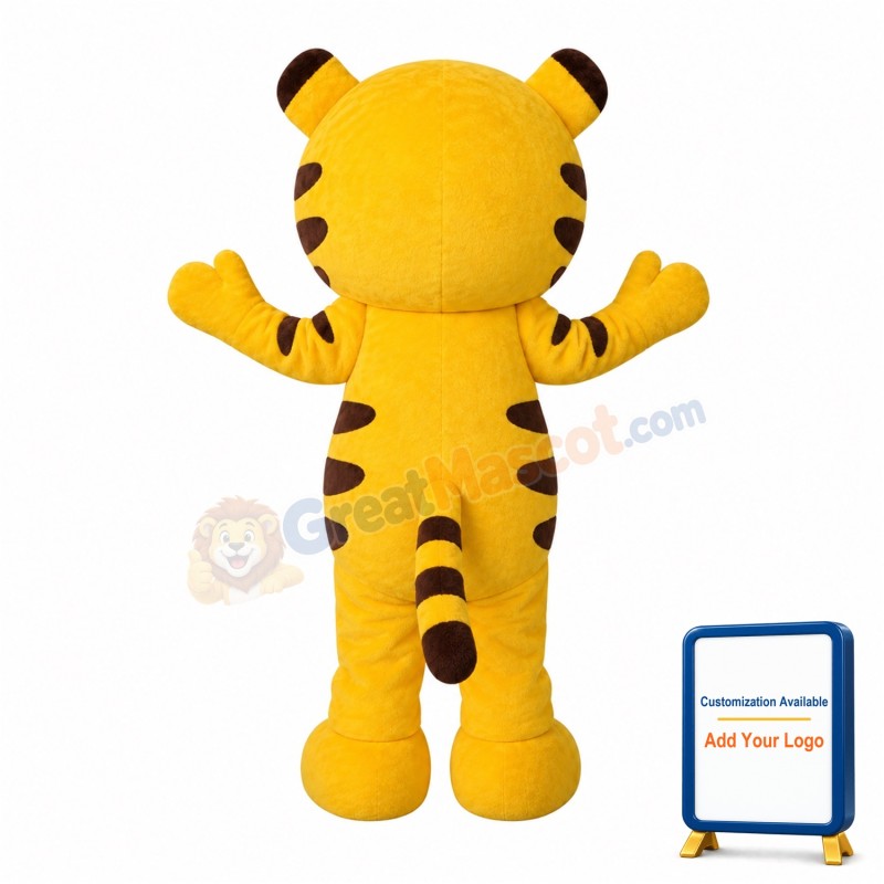 Happy Tiger Mascot Costume