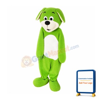 Lovely Green Dog Mascot Costume
