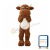 Lovely Brown Bull Mascot Costume